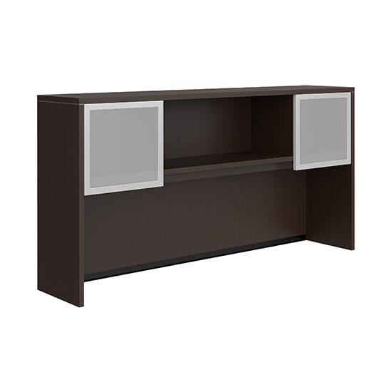 Brooklyn-Series-Laminate-Hutch-With-2-Frosted-Glass-Silver-Doors