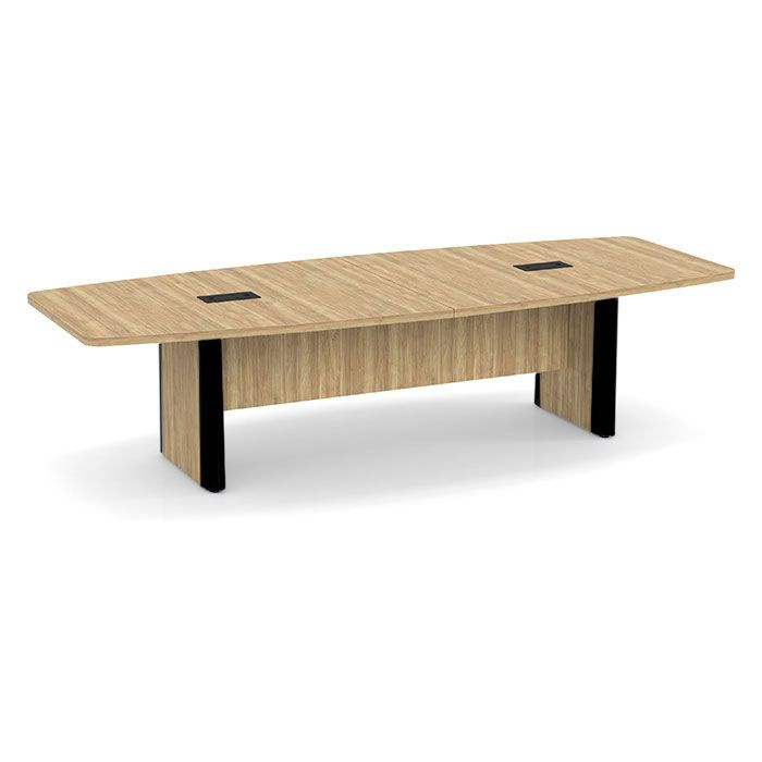 10' Boat Shaped Conference Table In Nutmeg 10' Boat Shaped Conference Table In Nutmeg