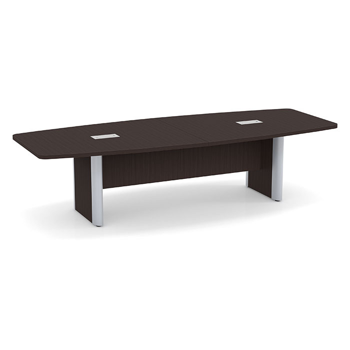 10' Boat Shaped Conference Table In Espresso