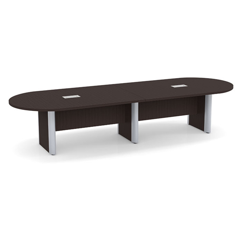 12′ EPSRESSO BROOKLYN SERIES RACETRACK SHAPED CONFERENCE TABLE WITH CABLE MANAGEMENT BASE 12′ EPSRESSO BROOKLYN SERIES RACETRACK SHAPED CONFERENCE TABLE WITH CABLE MANAGEMENT BASE