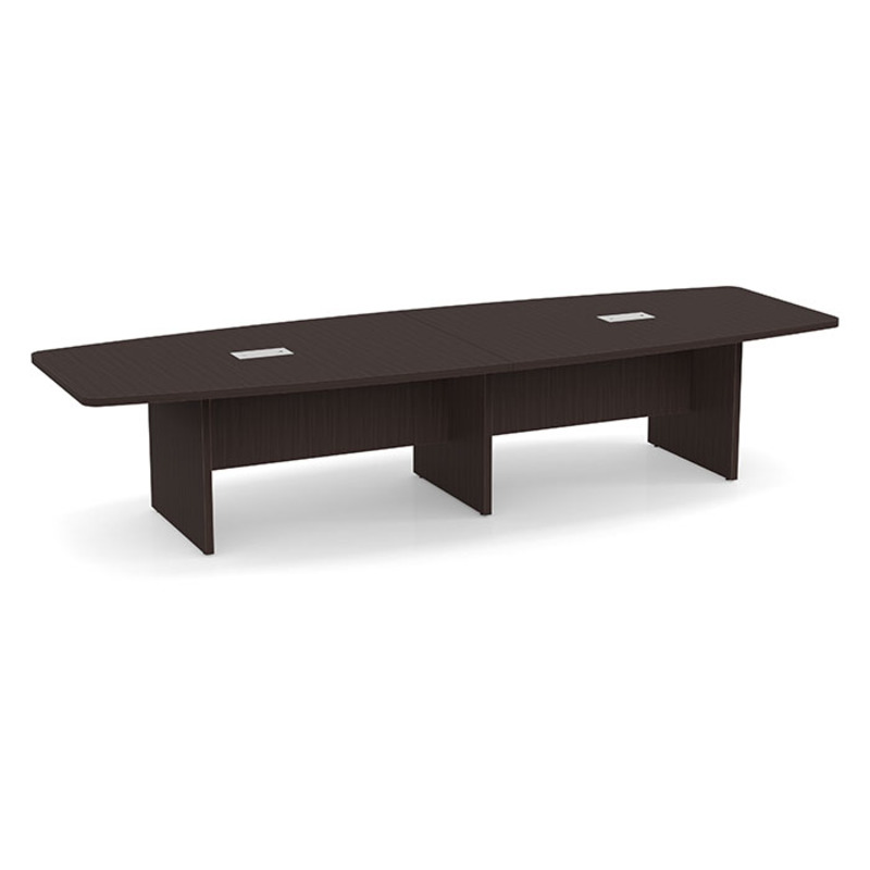 12′ Espresso Brooklyn Series Laminate Boat Shaped Conference Table 12′ Espresso Brooklyn Series Laminate Boat Shaped Conference Table