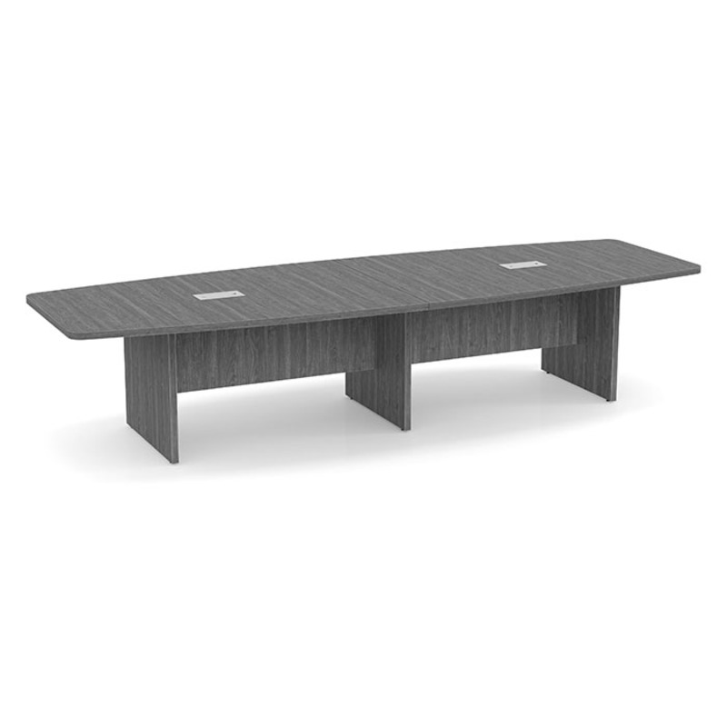 12′ Grey Brooklyn Series Laminate Boat Shaped Conference Table 12′ Grey Brooklyn Series Laminate Boat Shaped Conference Table