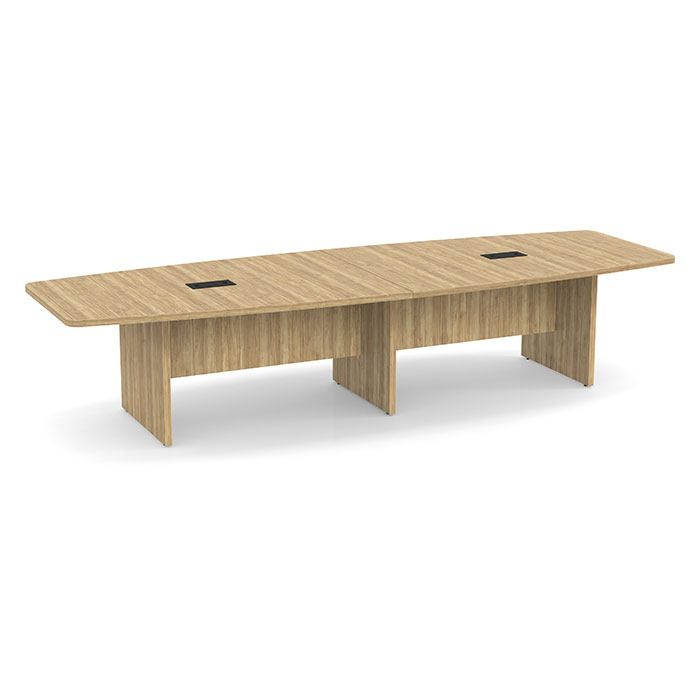 12′ Nutmeg Brooklyn Series Laminate Boat Shaped Conference Table 12′ Nutmeg Brooklyn Series Laminate Boat Shaped Conference Table