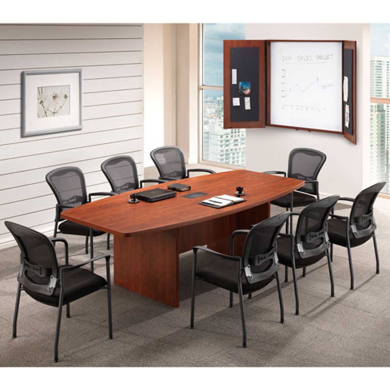 6' Boat Shaped Conference Table 6' Boat Shaped Conference Table