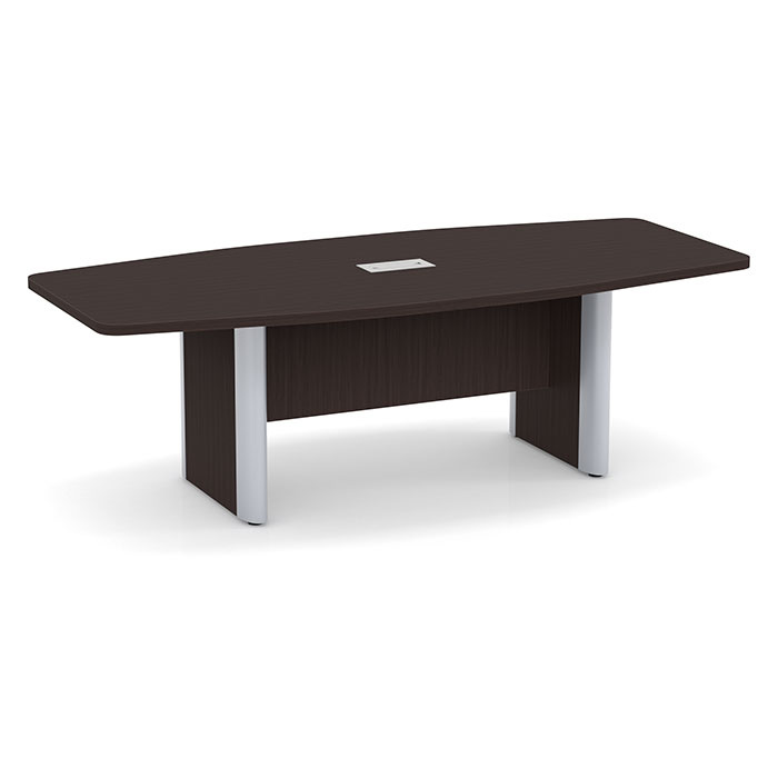 8' Boat Shaped Conference Table In Espresso 8' Boat Shaped Conference Table In Espresso