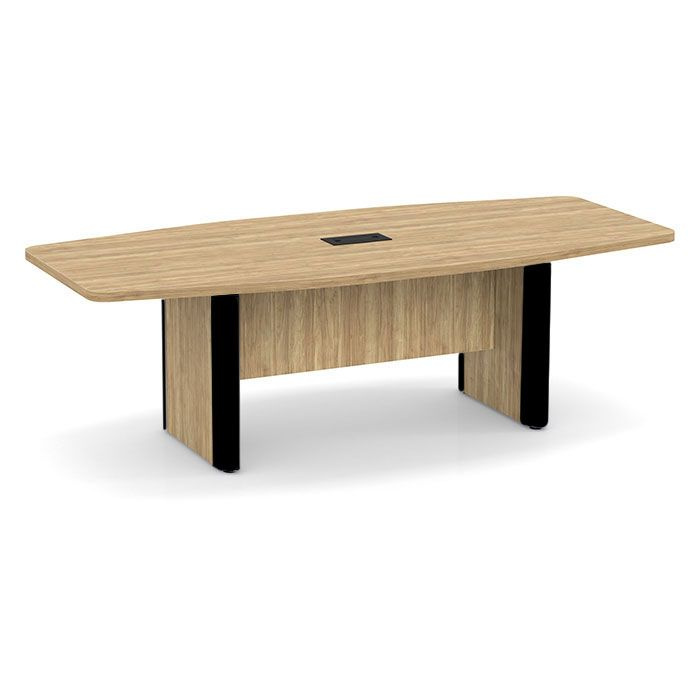 8' Boat Shaped Conference Table In Nutmeg
