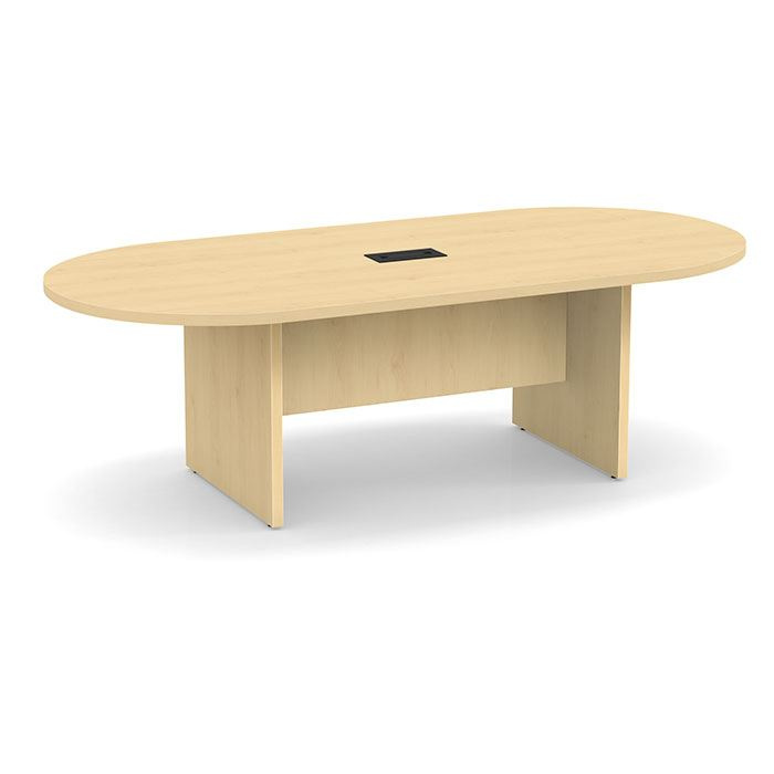 8' Racetrack Conference Table In Maple