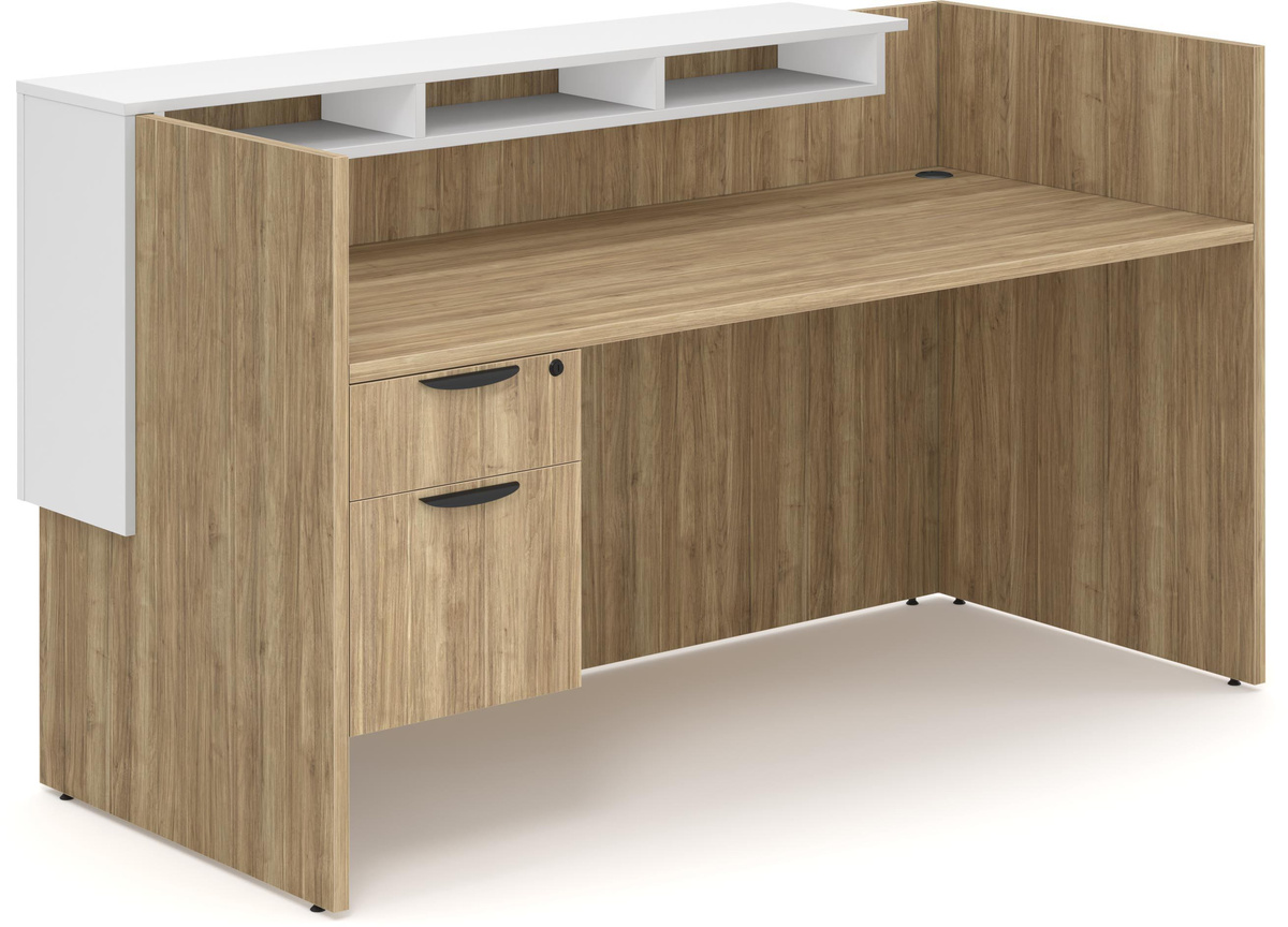 Brooklyn Series Coney Island Reception Desk In Elm